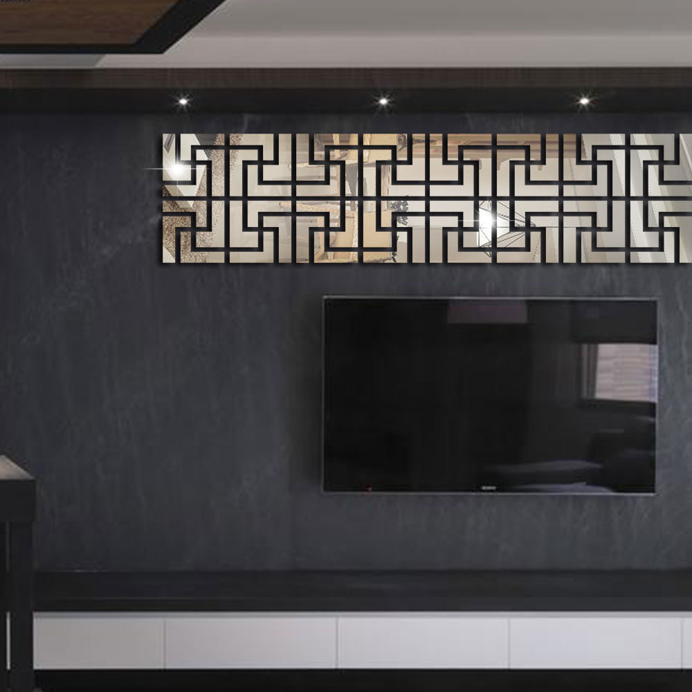 Espejo Vinilo Pared Adhesivo Jm339 Decorativo Acrílico