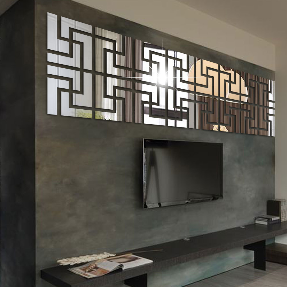 Espejo Vinilo Pared Adhesivo Jm339 Decorativo Acrílico