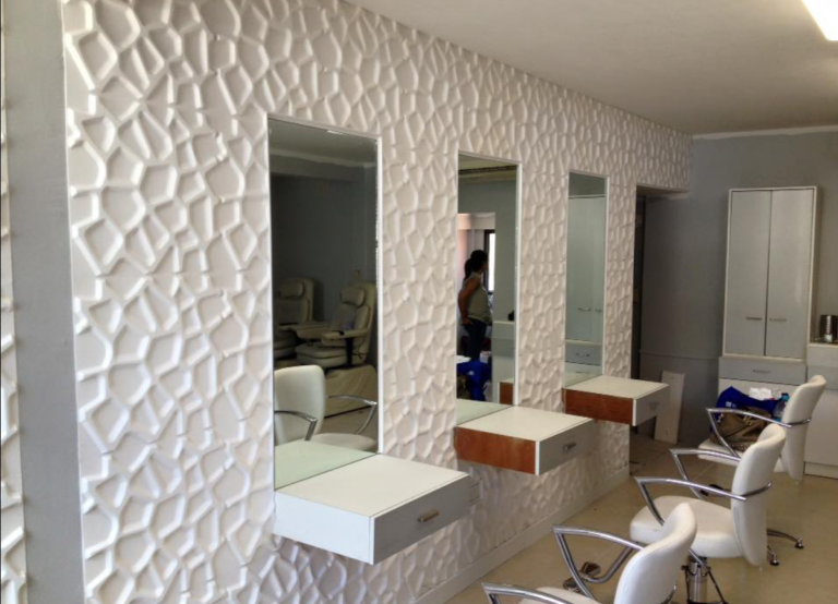 Panel Decorativo 3D Blanco D067 Pvc 50×50 cm (4 Láminas- 1 M2)