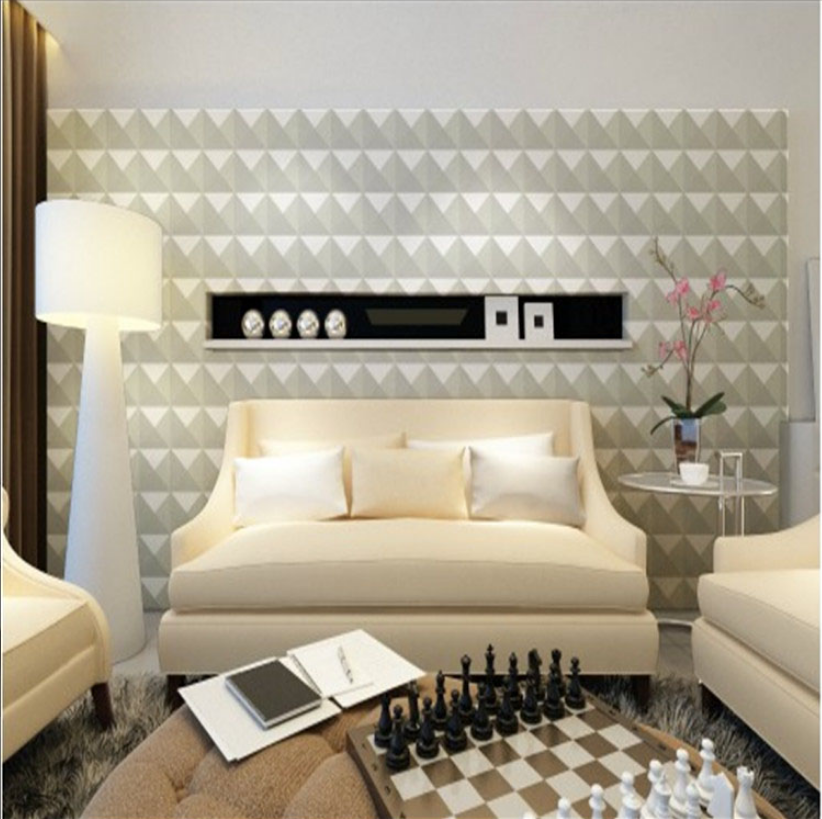 Panel Decorativo 3D Blanco D004 Pvc 50×50 cm (4 Láminas- 1 M2)