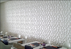 Panel Decorativo 3D Blanco D067 Pvc 50×50 cm (4 Láminas- 1 M2)