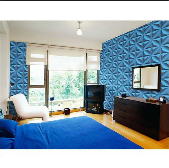 Panel Decorativo 3D Blanco D006 Pvc 50×50 cm (4 Láminas- 1 M2)