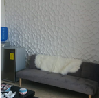 Panel Decorativo 3D Blanco D067 Pvc 50×50 cm (4 Láminas- 1 M2)
