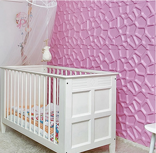 Panel Decorativo 3D Blanco D067 Pvc 50×50 cm (4 Láminas- 1 M2)