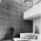 Panel Decorativo 3D Blanco D004 Pvc 50×50 cm (4 Láminas- 1 M2)