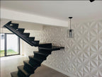 Panel Decorativo 3D Blanco D006 Pvc 50×50 cm (4 Láminas- 1 M2)