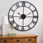 Reloj de Pared Vintage en Hierro con Números Romanos 47-60cm