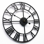 Reloj de Pared Vintage en Hierro con Números Romanos 47-60cm