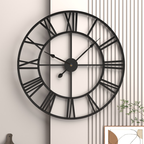 Reloj de Pared Vintage en Hierro con Números Romanos 47-60cm