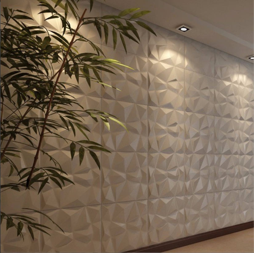 Panel Decorativo 3D diversos colores D094 Pvc 50×50 cm (4 Láminas- 1 M2)