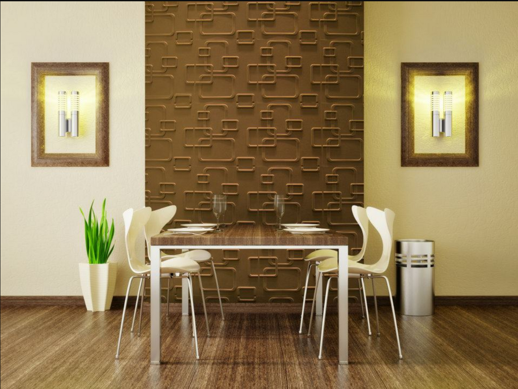 Panel Decorativo 3D variaciones D012 Pvc 50×50 cm (4 Láminas- 1 M2)