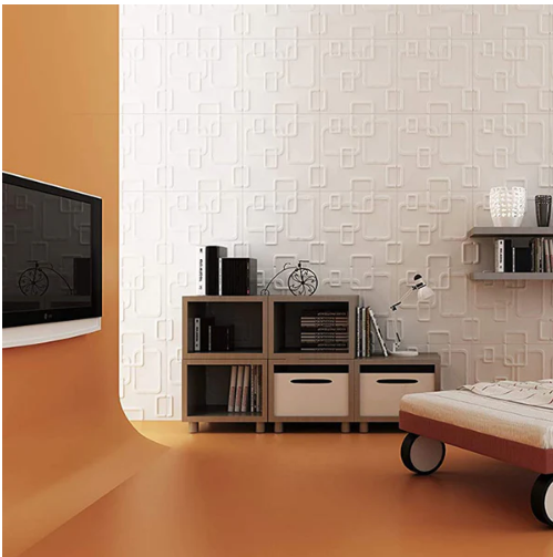 Panel Decorativo 3D variaciones D012 Pvc 50×50 cm (4 Láminas- 1 M2)