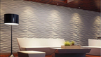 Panel Decorativo 3D Blanco D007 Pvc 50×50 cm (4 Láminas- 1 M2)