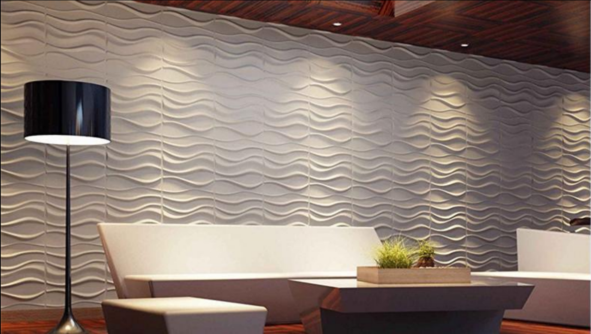 Panel Decorativo 3D Blanco D007 Pvc 50×50 cm (4 Láminas- 1 M2)