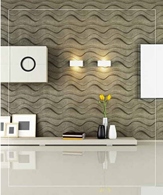 Panel Decorativo 3D Blanco D007 Pvc 50×50 cm (4 Láminas- 1 M2)