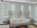 Panel Decorativo 3D Blanco D008 Pvc 50×50 cm (4 Láminas- 1 M2)
