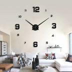 Reloj De Pared 3d Adhesivo Moderno Grande 120 Cm De Diámetro