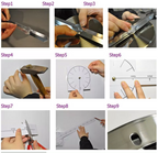 Reloj De Pared 3d Adhesivo Moderno Grande 120 Cm De Diámetro
