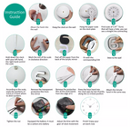 Reloj Pared 3d Adhesivo Fluorescente Grande 120 Cm Diámetro
