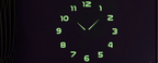 Reloj Pared 3d Adhesivo Fluorescente Grande 120 Cm Diámetro